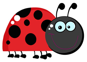 Obraz premium Ladybug Cartoon Character