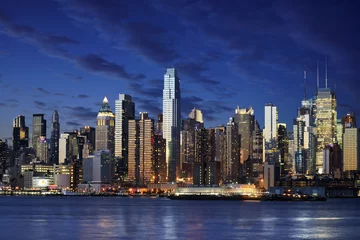 Fototapeten New York city manhattan taken from jersey side - hoboken © dell