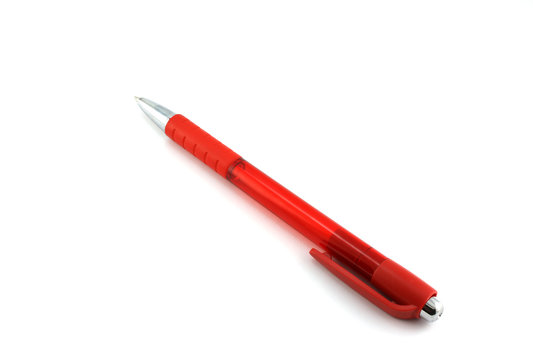 Red ball-point pen
