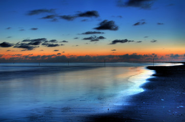 Sonnenuntergand Nordseeinsel