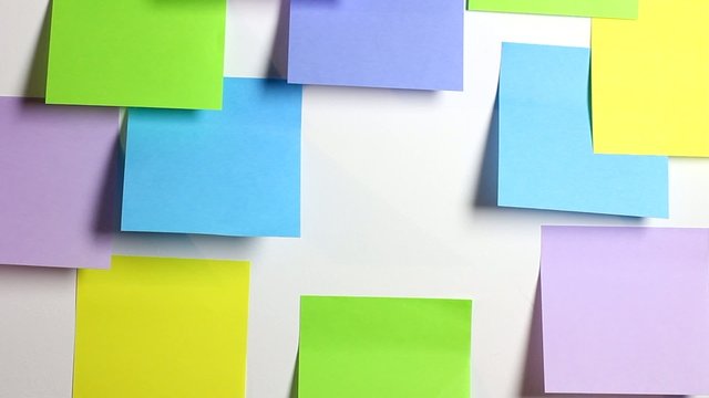 Flying away sticky note