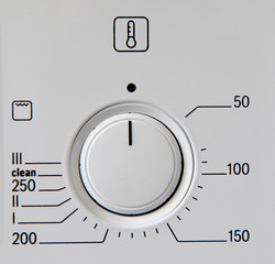 Modern kitchen stove control panel