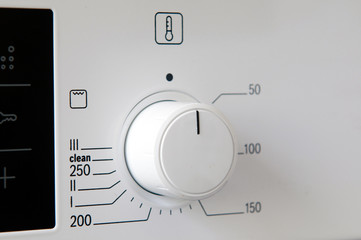 Modern kitchen stove control panel