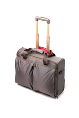 Suitcase isolated on white.