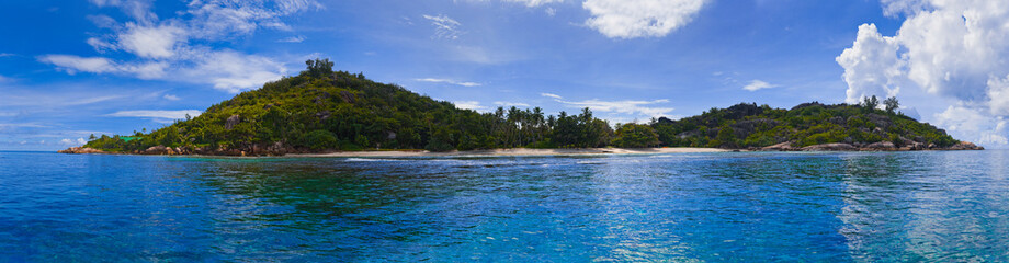 Panorama of tropical island