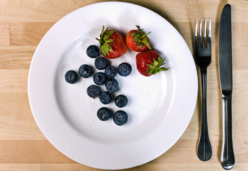 berries on plate
