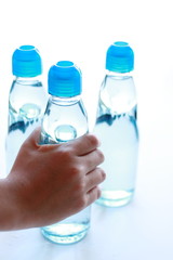 Holding the bottle
