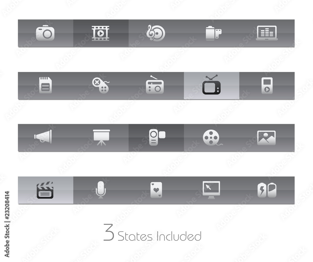 Poster multimedia / it includes 3 states in different layers