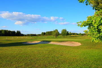 Golf course in the sunshine