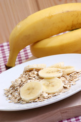 Haferflocken mit Banane