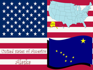 alaska state illustration