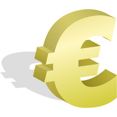 Euro icon. Vector illustration.