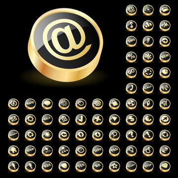 Vector great collection of web icons