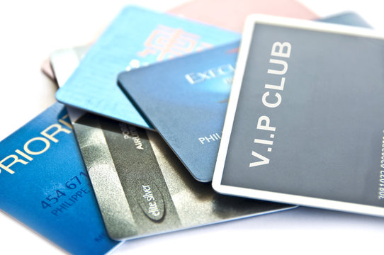 VIP club membership cards