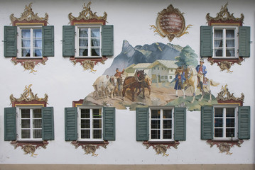 Maison peinte d'Oberammergau (colporteur)