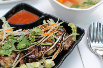 Deep fried meat cuisine