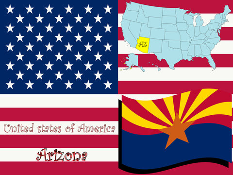 arizona state illustration