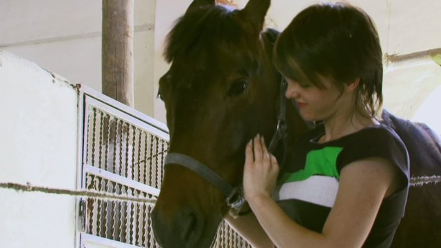 Girl loves horses