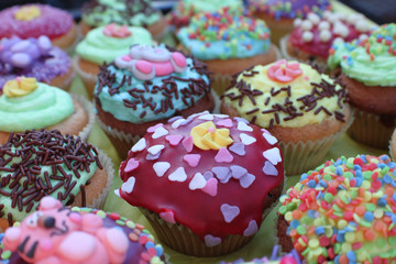 Bunte Muffins