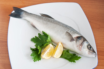 spigola e limone - sea bass with lemon