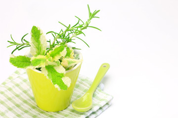 pineapple mint and  rosemary