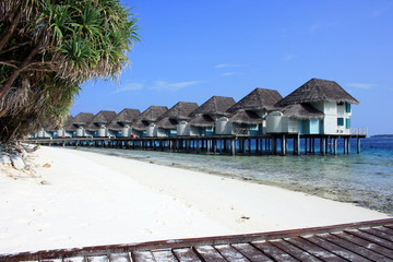 Malediven, Wasserbungalows