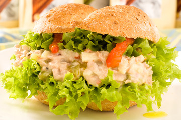 Vegetarian Sandwich Close up