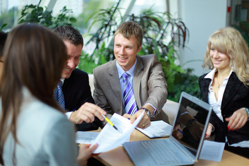 Workgroup interacting in a natural work environment