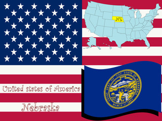 nebraska state illustration