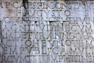 Ancient roman script