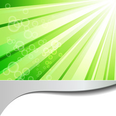 Green shiny background with a space for your text