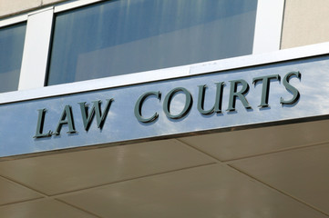 Law courts sign