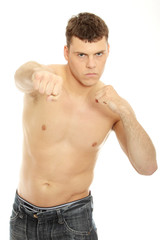 Obraz premium Aggressive man