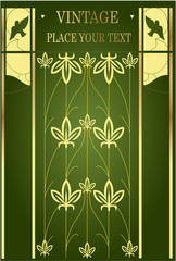 Vertical vintage background for Book cover vector