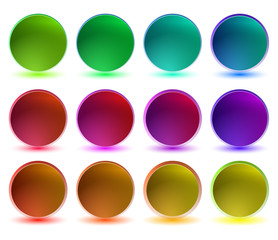 collection of shiny buttons