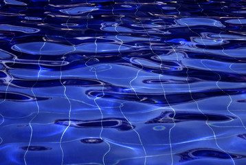 Naklejka premium Blue swimingpool water