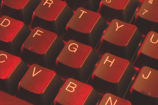 Red Computer Keyboard