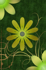 Flower background design illustration