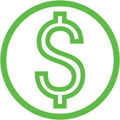 Vector dollar sign illustration