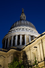 Dome of St. Paul's during the blue hour