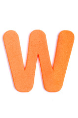 Foam letter W