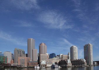 Fototapeta na wymiar Boston Harbor Skyline