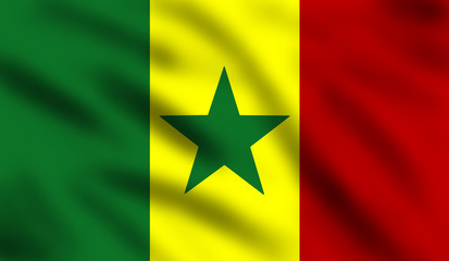 Obraz premium Flag of Senegal