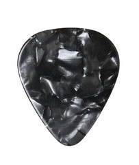 Guitar pick isolated on white, with clipping path