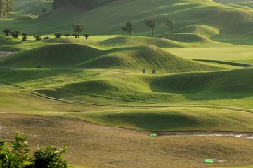 Zelfklevend Fotobehang golf place with nice green © nicholashan