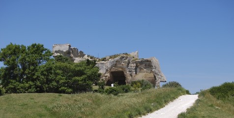 Fototapeta na wymiar Baux de Provence: Pozostałości zamku