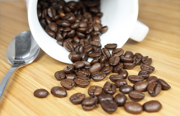 coffeebeans in a cup