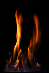 Burning fire, may be used as background