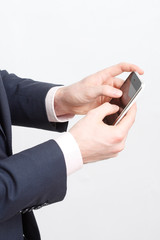 Typing on cell phone