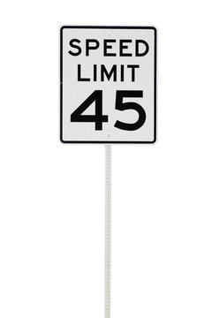 45 mph sign